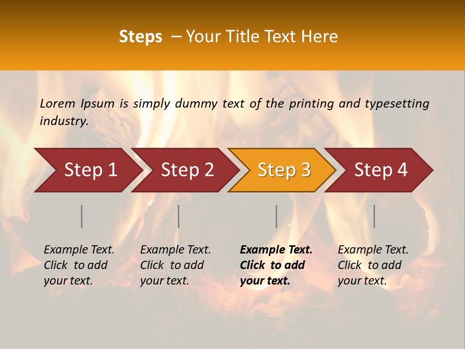 Smolder Hot Glow PowerPoint Template