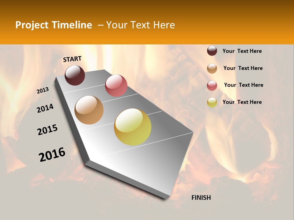 Smolder Hot Glow PowerPoint Template
