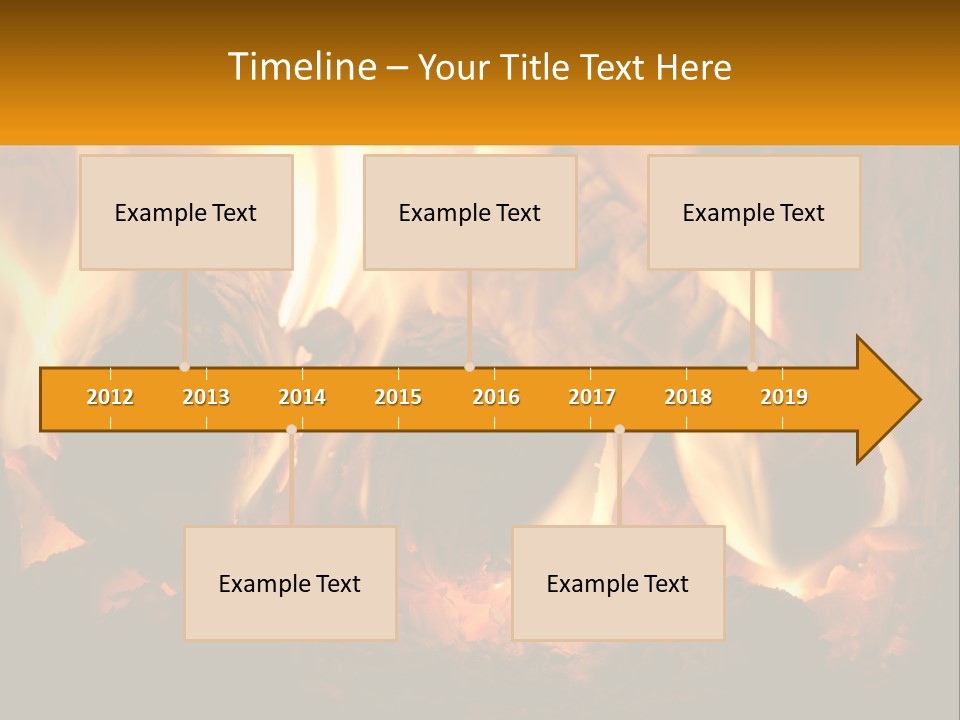 Smolder Hot Glow PowerPoint Template