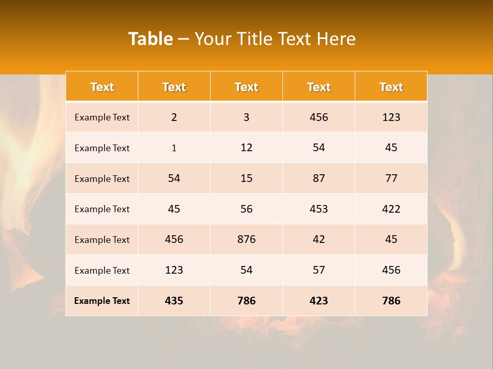 Smolder Hot Glow PowerPoint Template