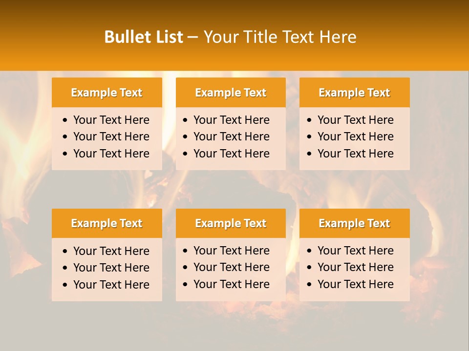 Smolder Hot Glow PowerPoint Template