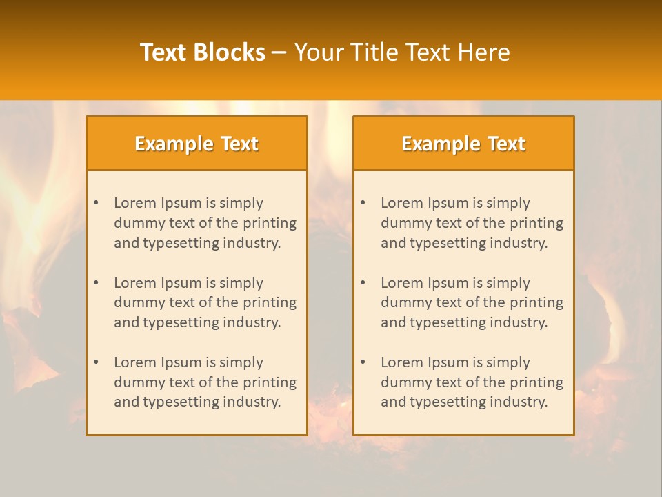 Smolder Hot Glow PowerPoint Template