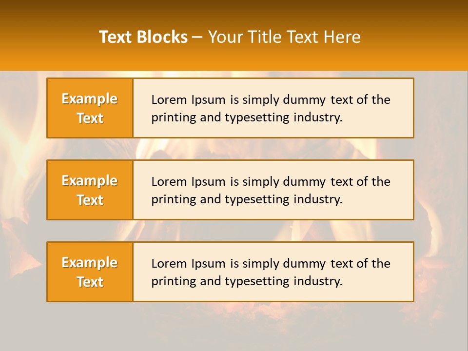 Smolder Hot Glow PowerPoint Template