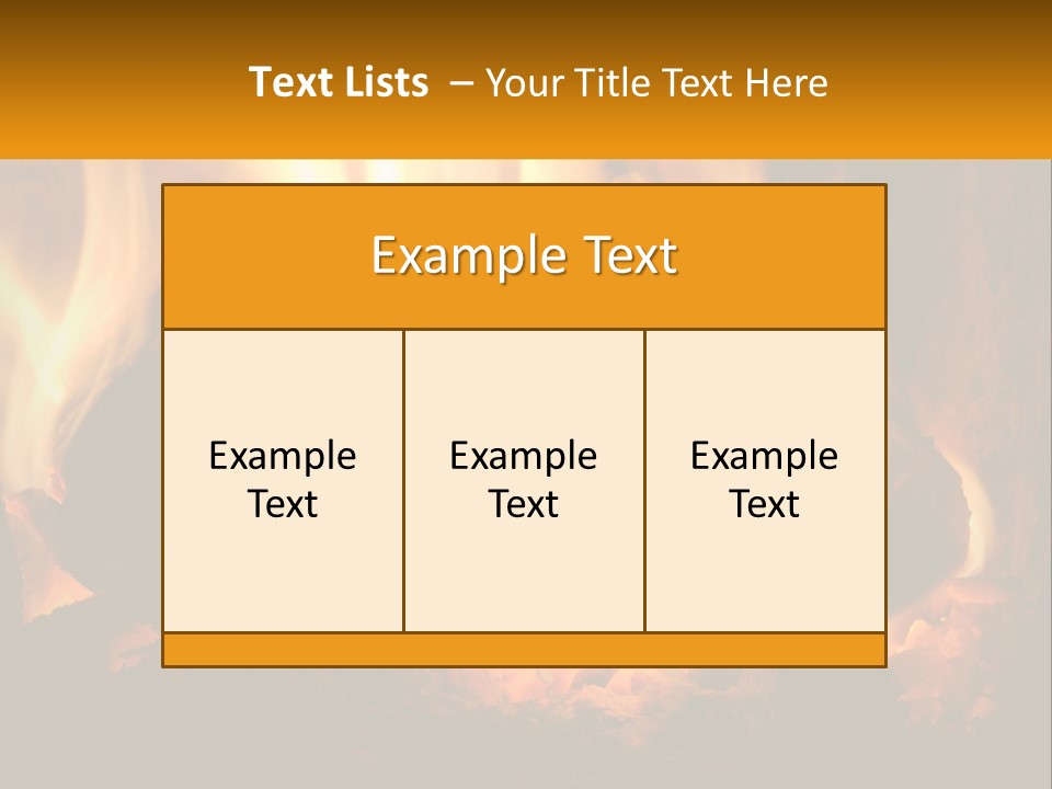 Smolder Hot Glow PowerPoint Template