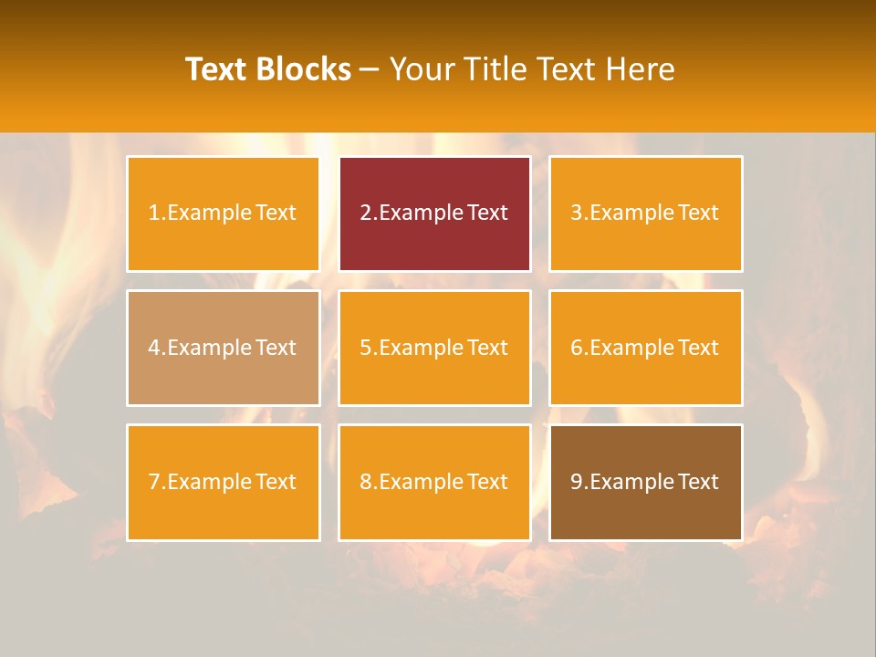 Smolder Hot Glow PowerPoint Template