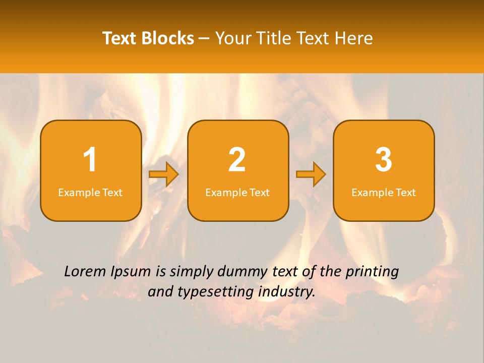 Smolder Hot Glow PowerPoint Template