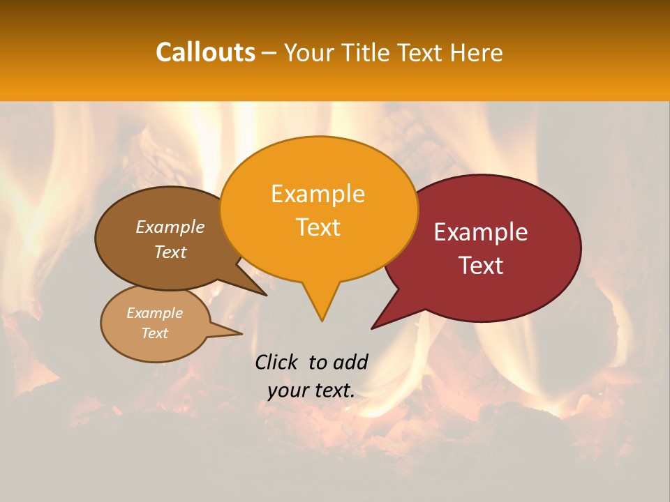 Smolder Hot Glow PowerPoint Template