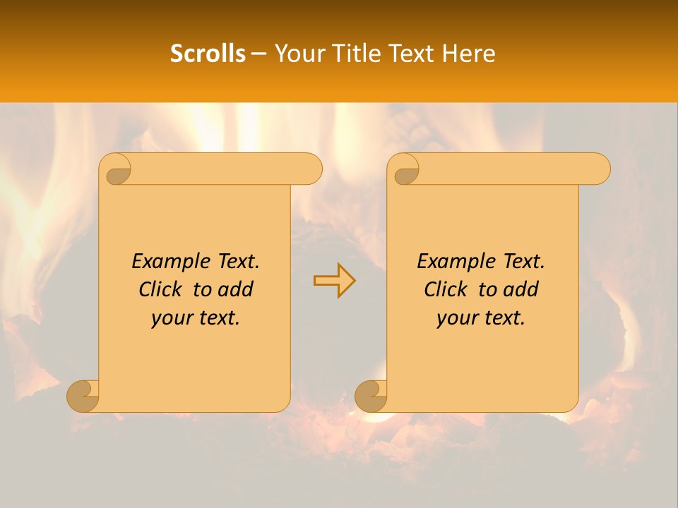 Smolder Hot Glow PowerPoint Template