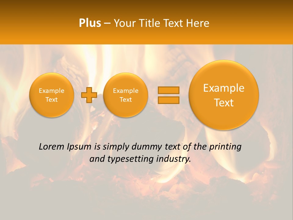 Smolder Hot Glow PowerPoint Template