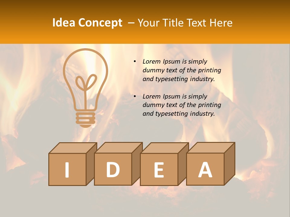 Smolder Hot Glow PowerPoint Template