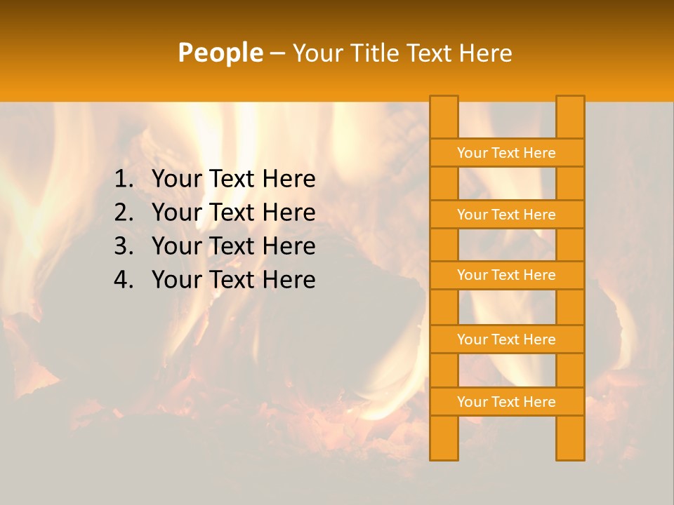 Smolder Hot Glow PowerPoint Template