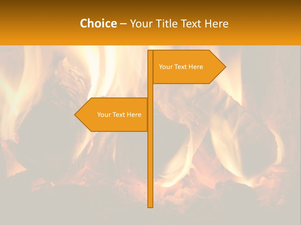 Smolder Hot Glow PowerPoint Template