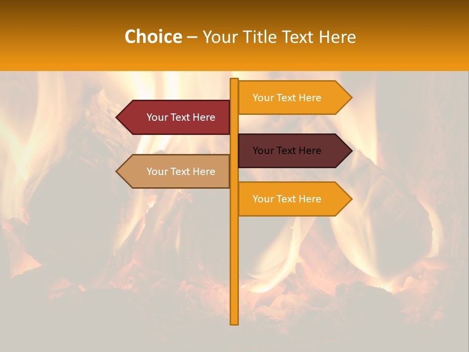 Smolder Hot Glow PowerPoint Template