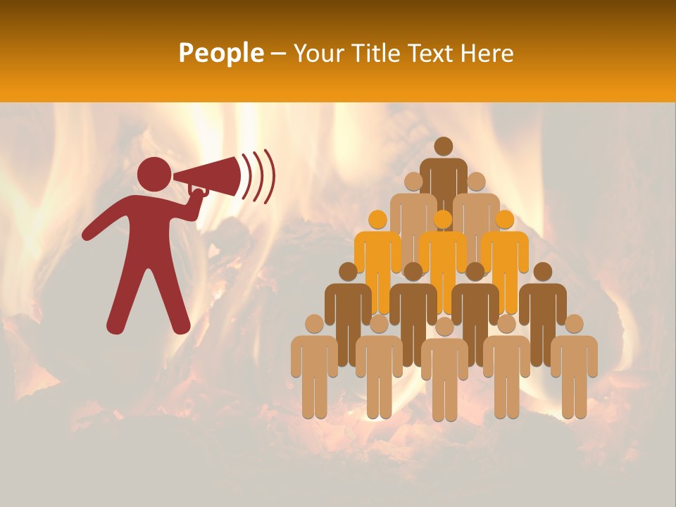 Smolder Hot Glow PowerPoint Template