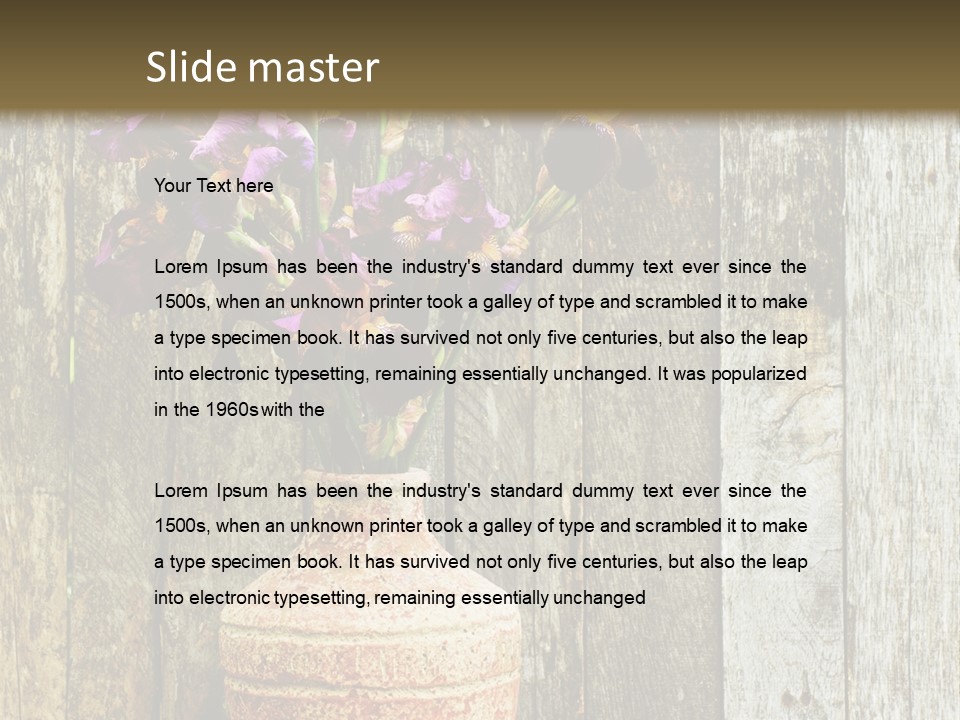 Stem Still Life Nature PowerPoint Template