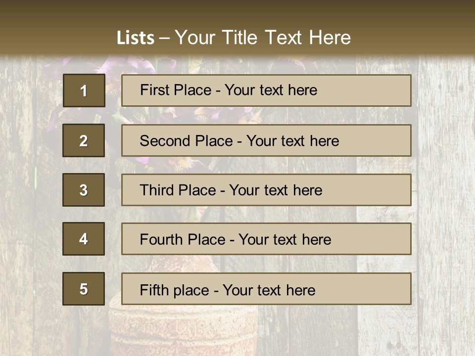 Stem Still Life Nature PowerPoint Template