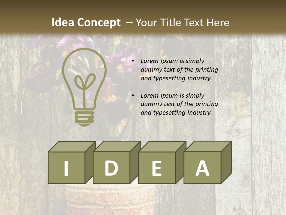 Stem Still Life Nature PowerPoint Template