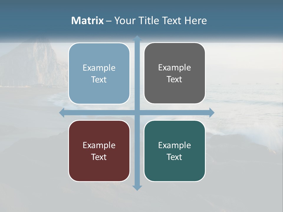 Beachfront Beach Rocky PowerPoint Template