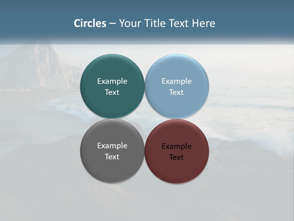 Beachfront Beach Rocky PowerPoint Template