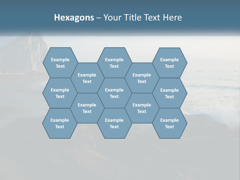 Beachfront Beach Rocky PowerPoint Template