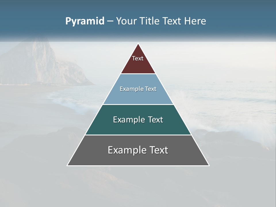 Beachfront Beach Rocky PowerPoint Template