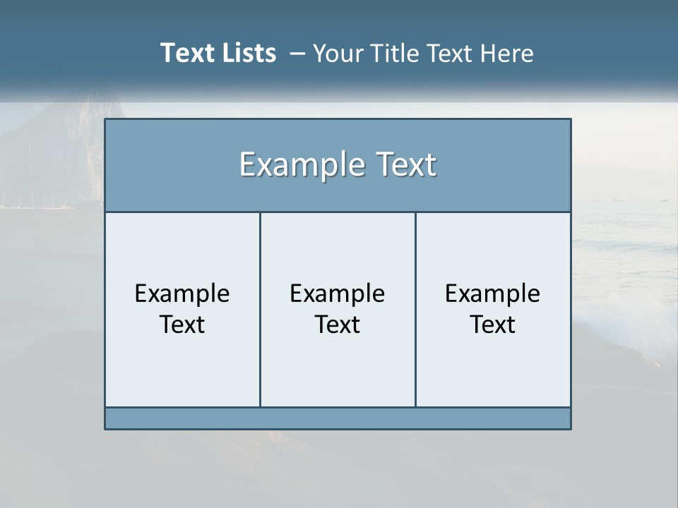 Beachfront Beach Rocky PowerPoint Template