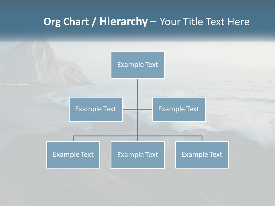 Beachfront Beach Rocky PowerPoint Template