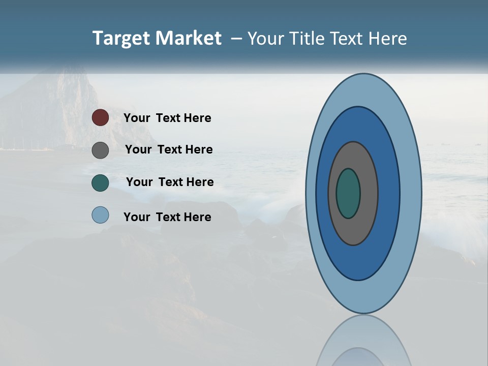 Beachfront Beach Rocky PowerPoint Template