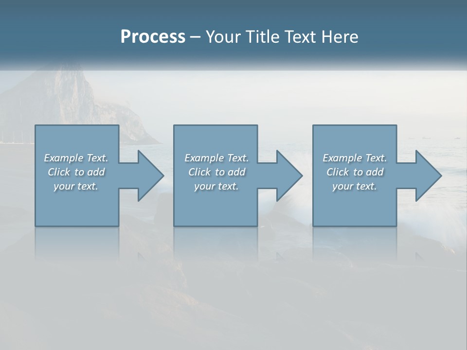 Beachfront Beach Rocky PowerPoint Template