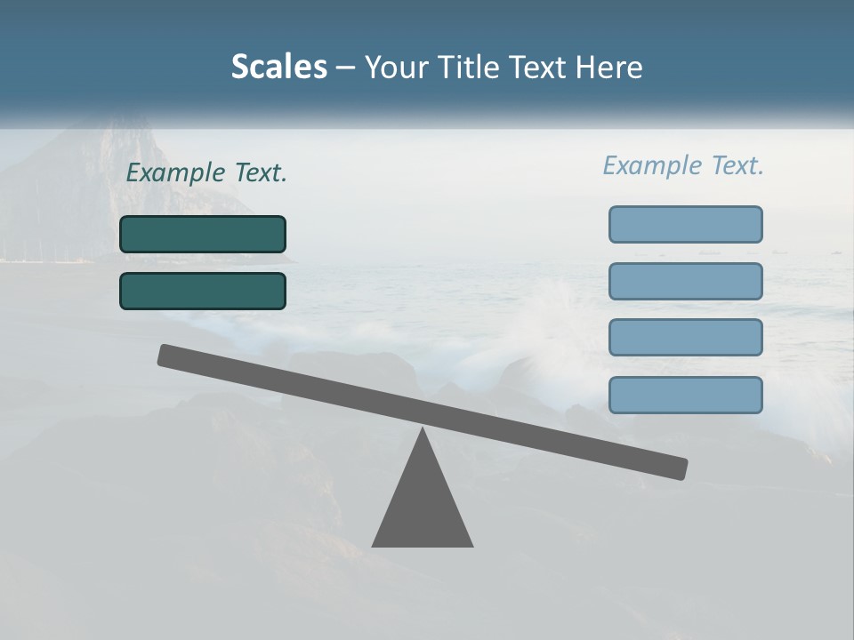 Beachfront Beach Rocky PowerPoint Template