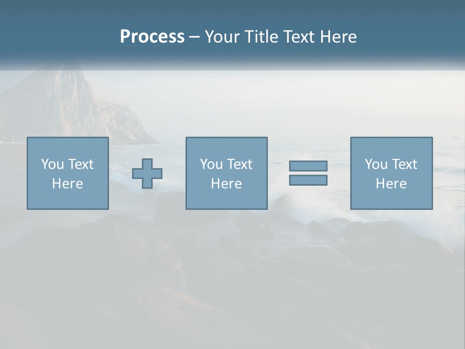 Beachfront Beach Rocky PowerPoint Template