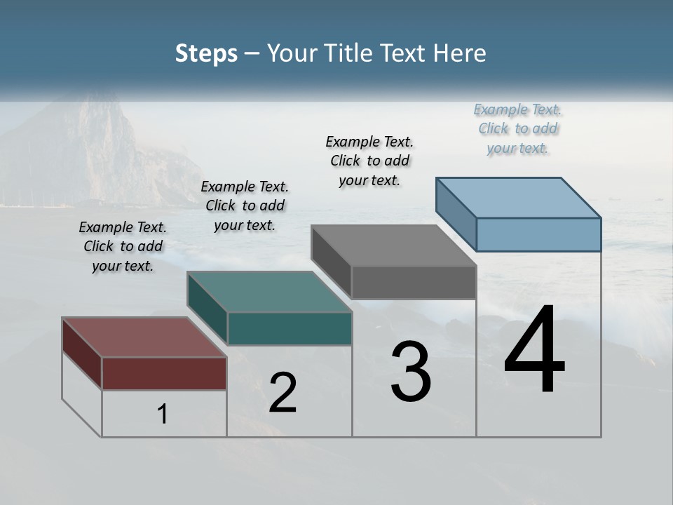Beachfront Beach Rocky PowerPoint Template