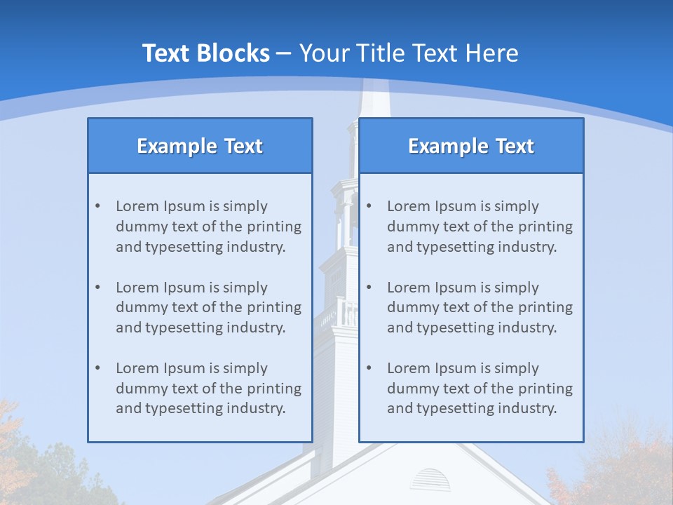 Building Tower Fall PowerPoint Template