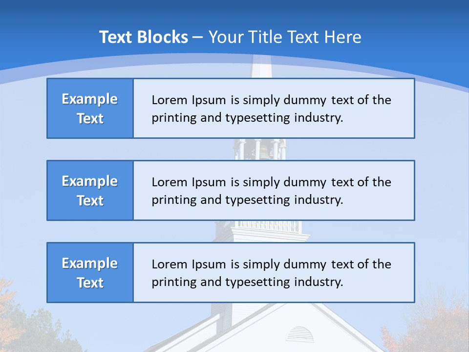 Building Tower Fall PowerPoint Template
