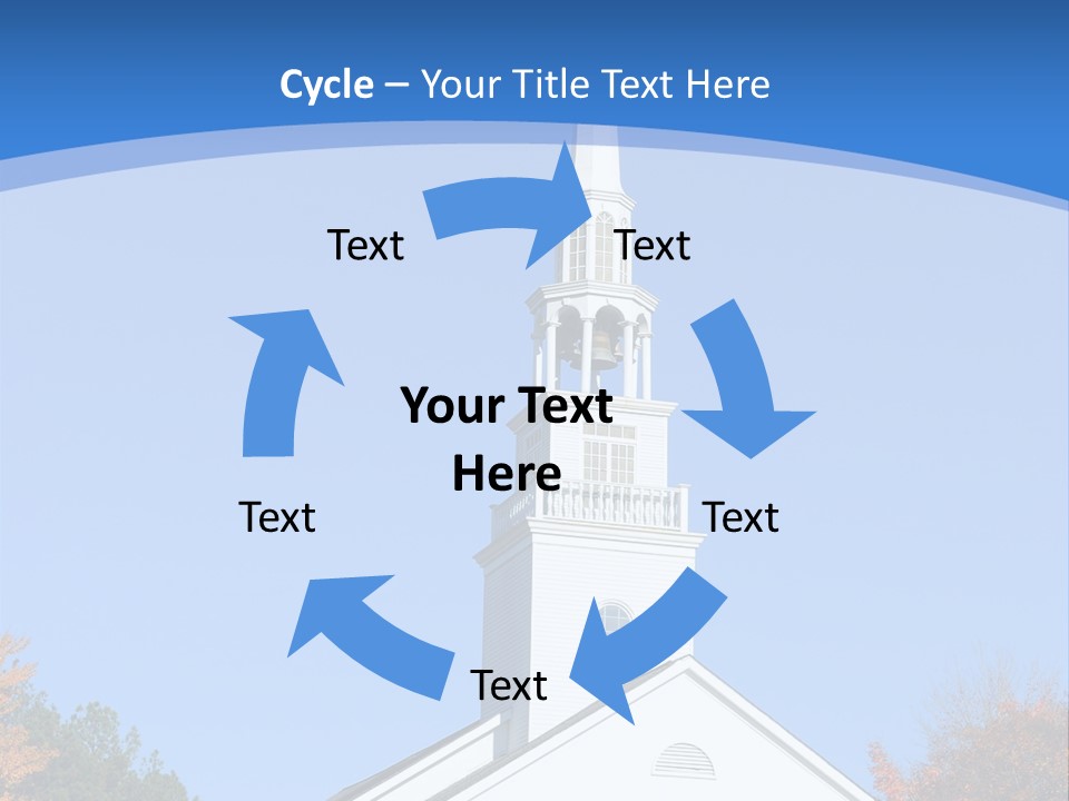Building Tower Fall PowerPoint Template