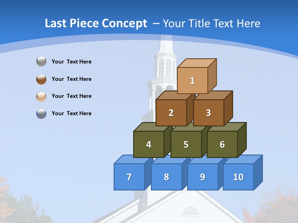 Building Tower Fall PowerPoint Template