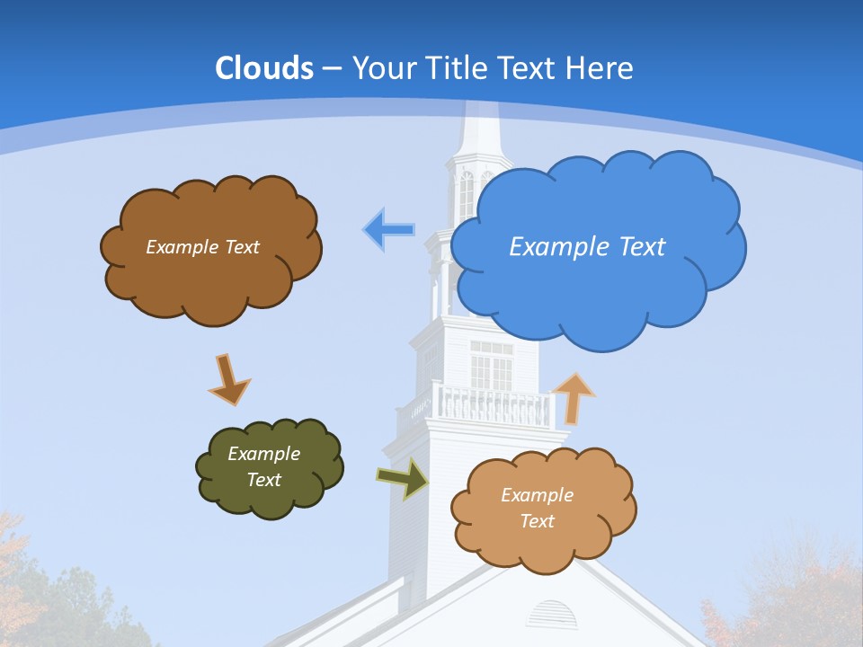 Building Tower Fall PowerPoint Template