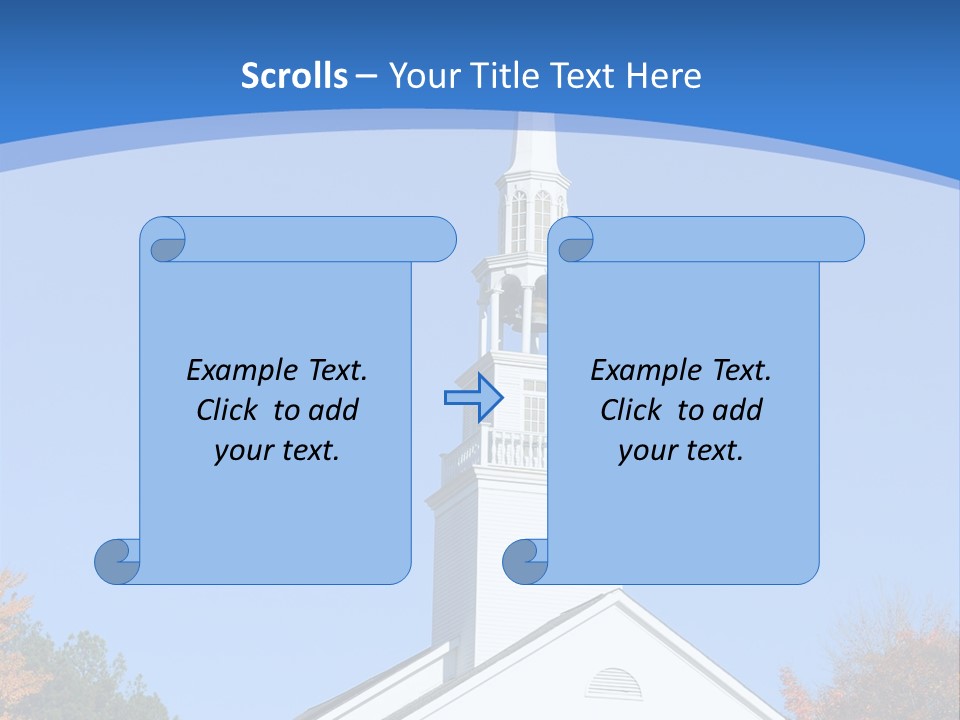 Building Tower Fall PowerPoint Template