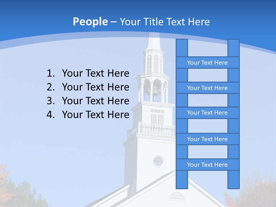 Building Tower Fall PowerPoint Template