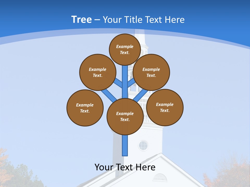 Building Tower Fall PowerPoint Template