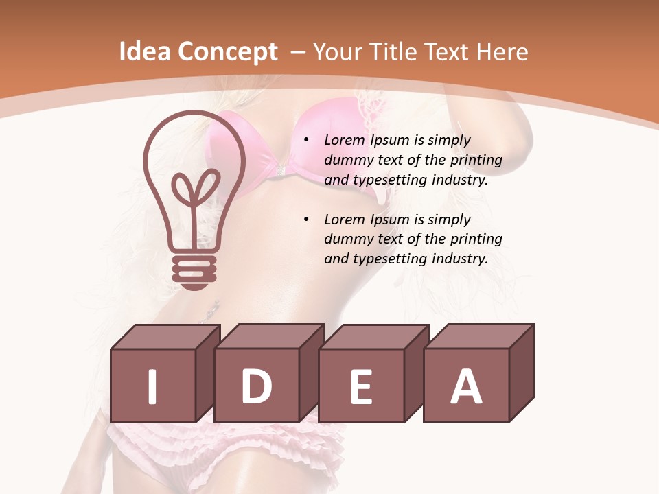 Body Telephone Sensuality PowerPoint Template
