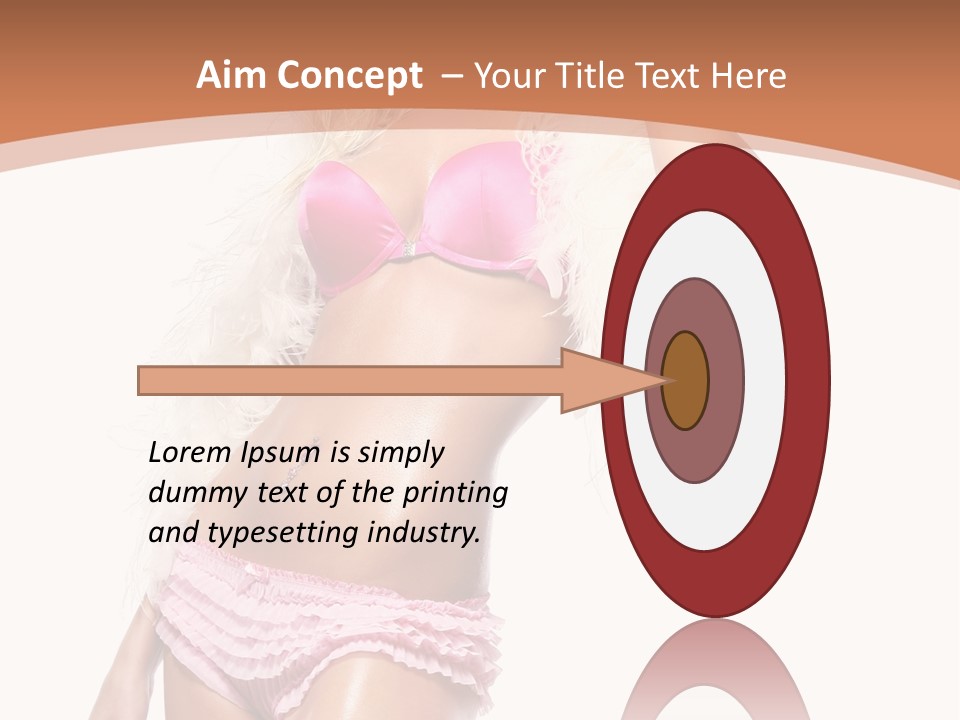 Body Telephone Sensuality PowerPoint Template
