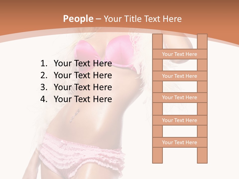 Body Telephone Sensuality PowerPoint Template
