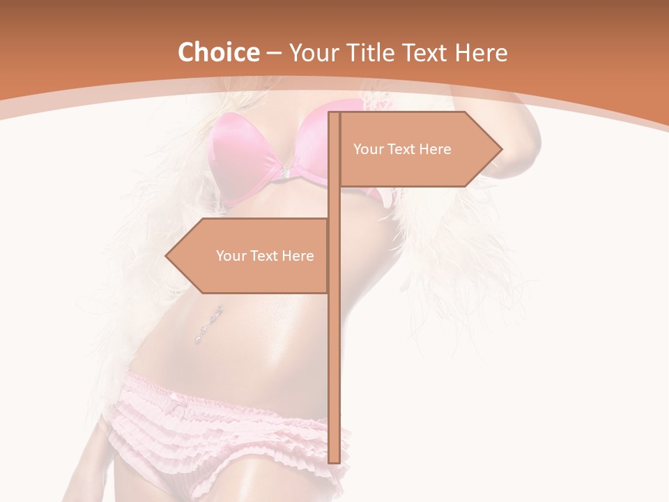 Body Telephone Sensuality PowerPoint Template