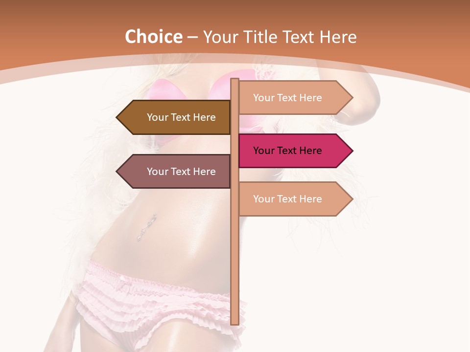 Body Telephone Sensuality PowerPoint Template