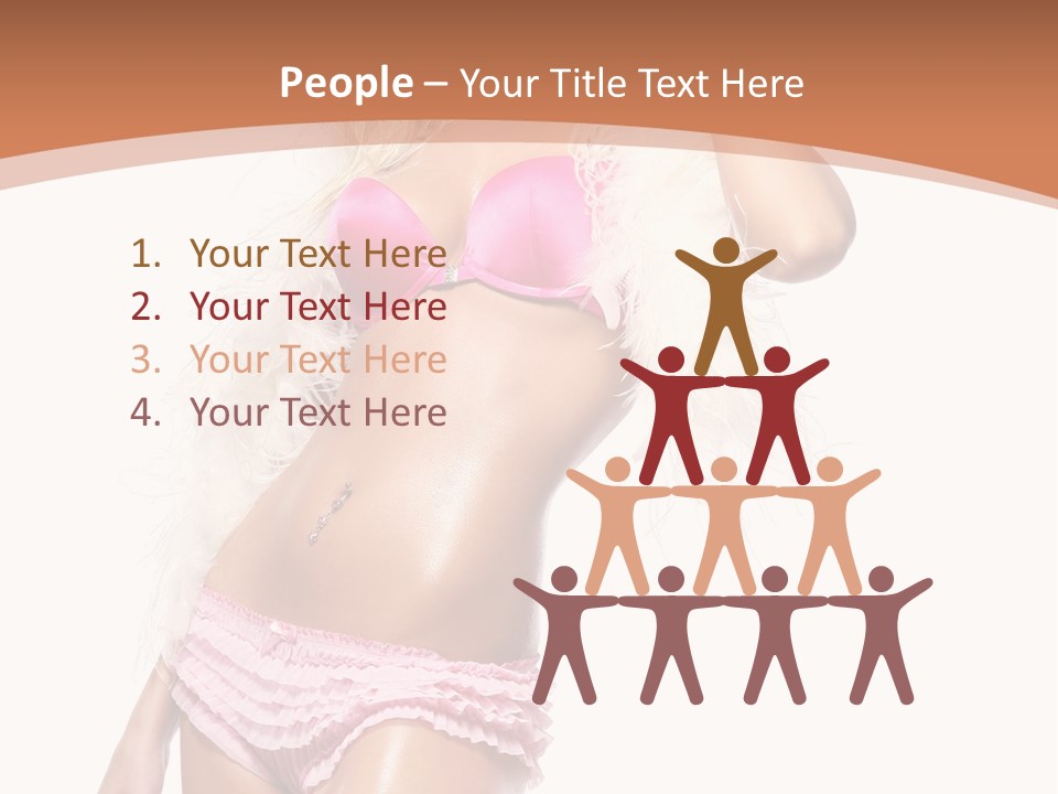 Body Telephone Sensuality PowerPoint Template