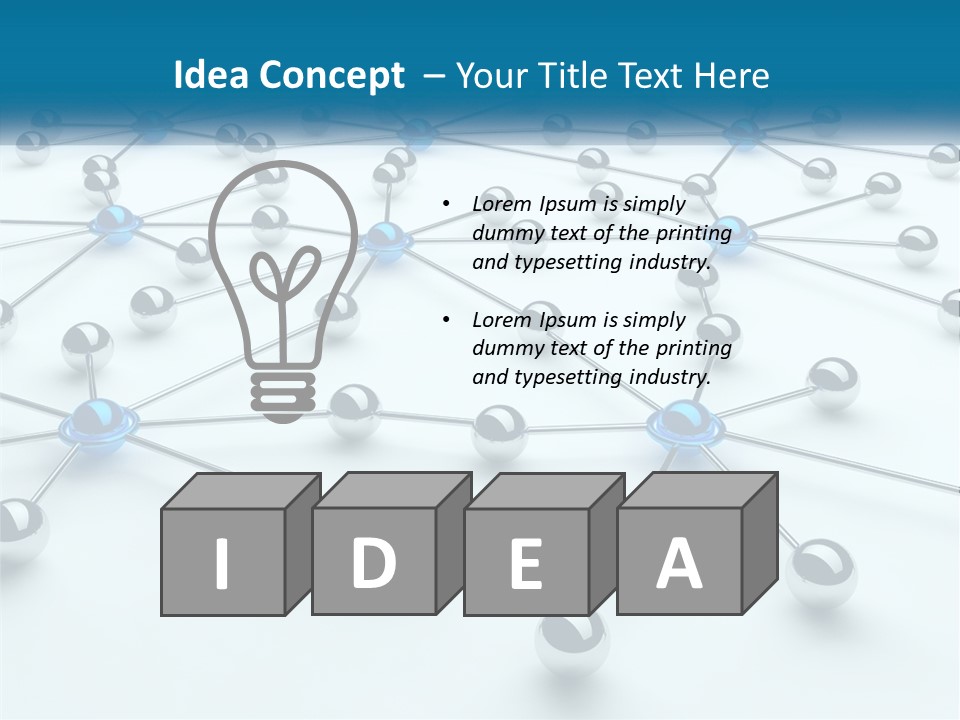 Internet Union Tree PowerPoint Template
