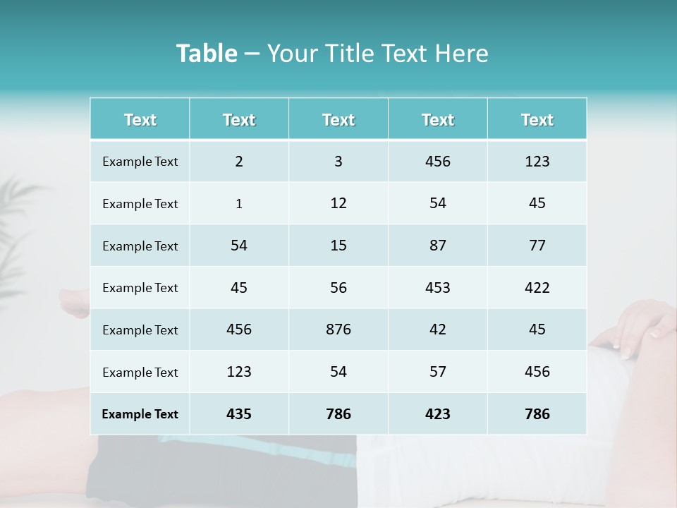 Spa Weight Body PowerPoint Template