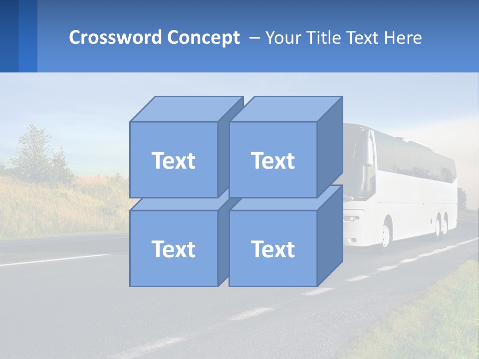 Road Public Destination PowerPoint Template