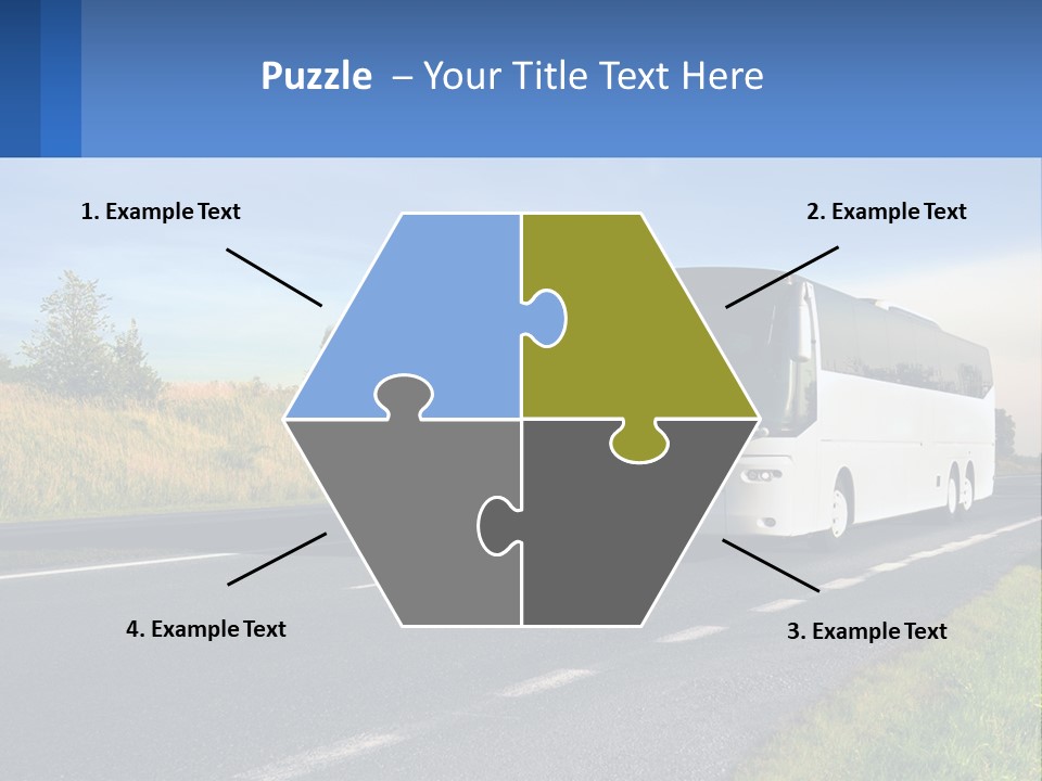 Road Public Destination PowerPoint Template